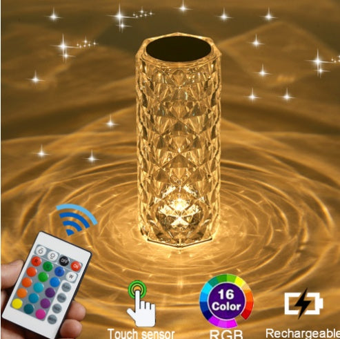 Crystal Lamp Rechargeable Acrylic
