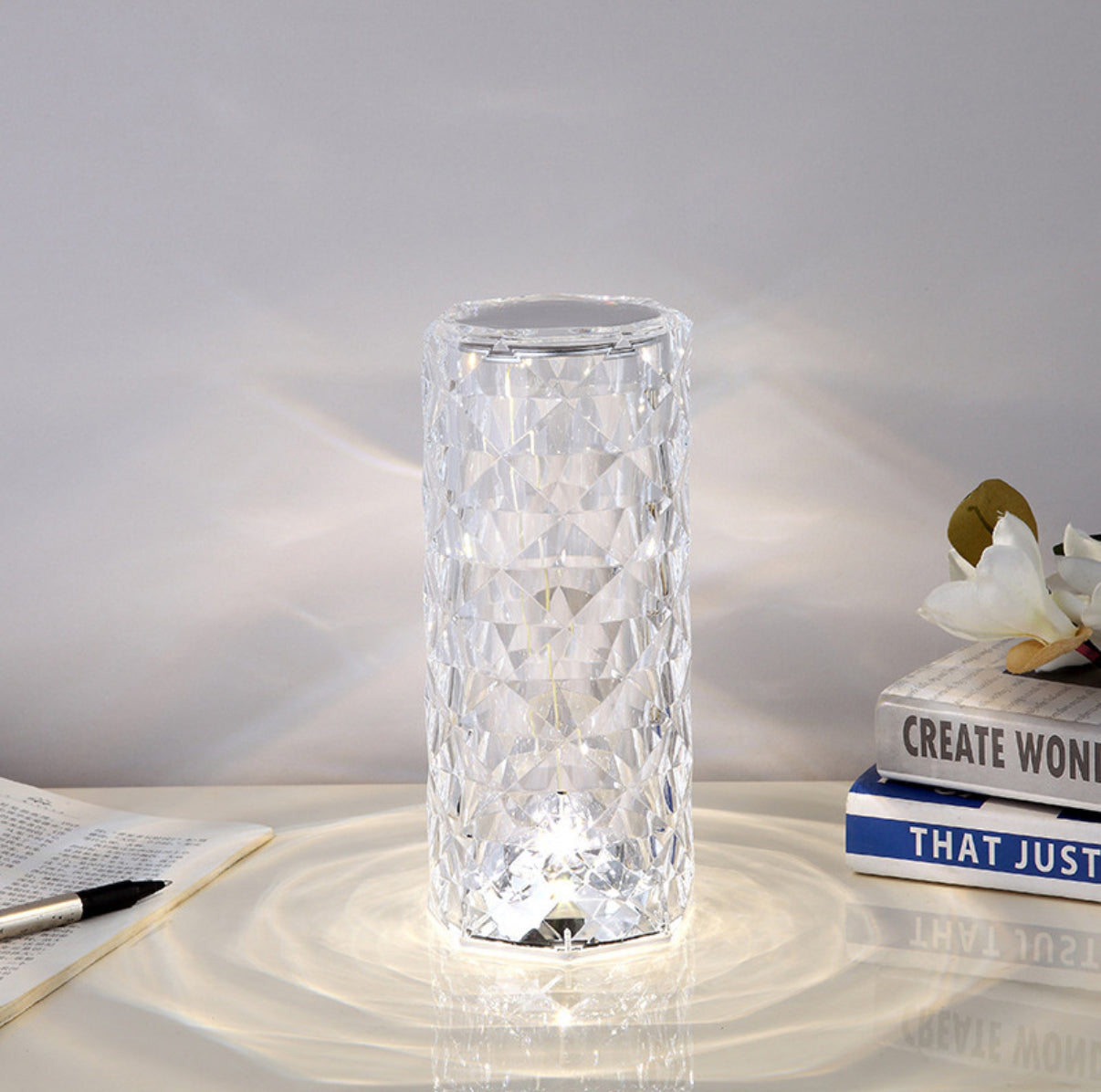 Crystal Lamp Rechargeable Acrylic