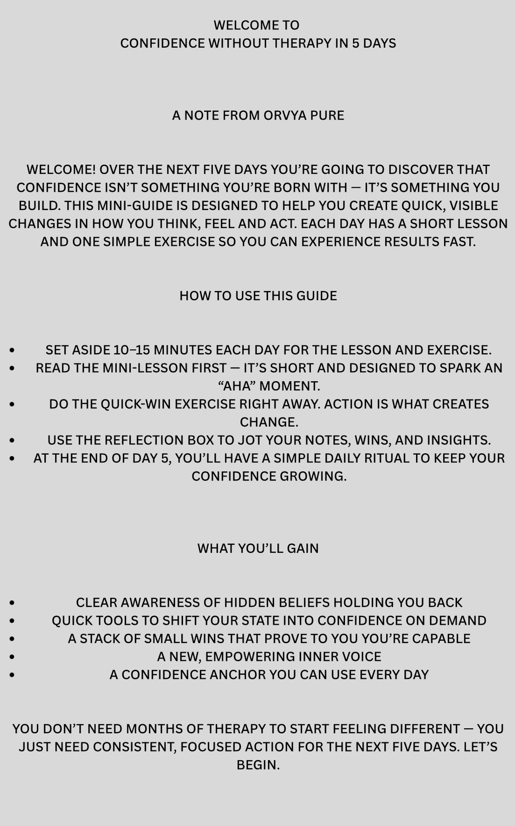 Feel Unshakeable Confidence Without Months of Therapy in Just 5 Days