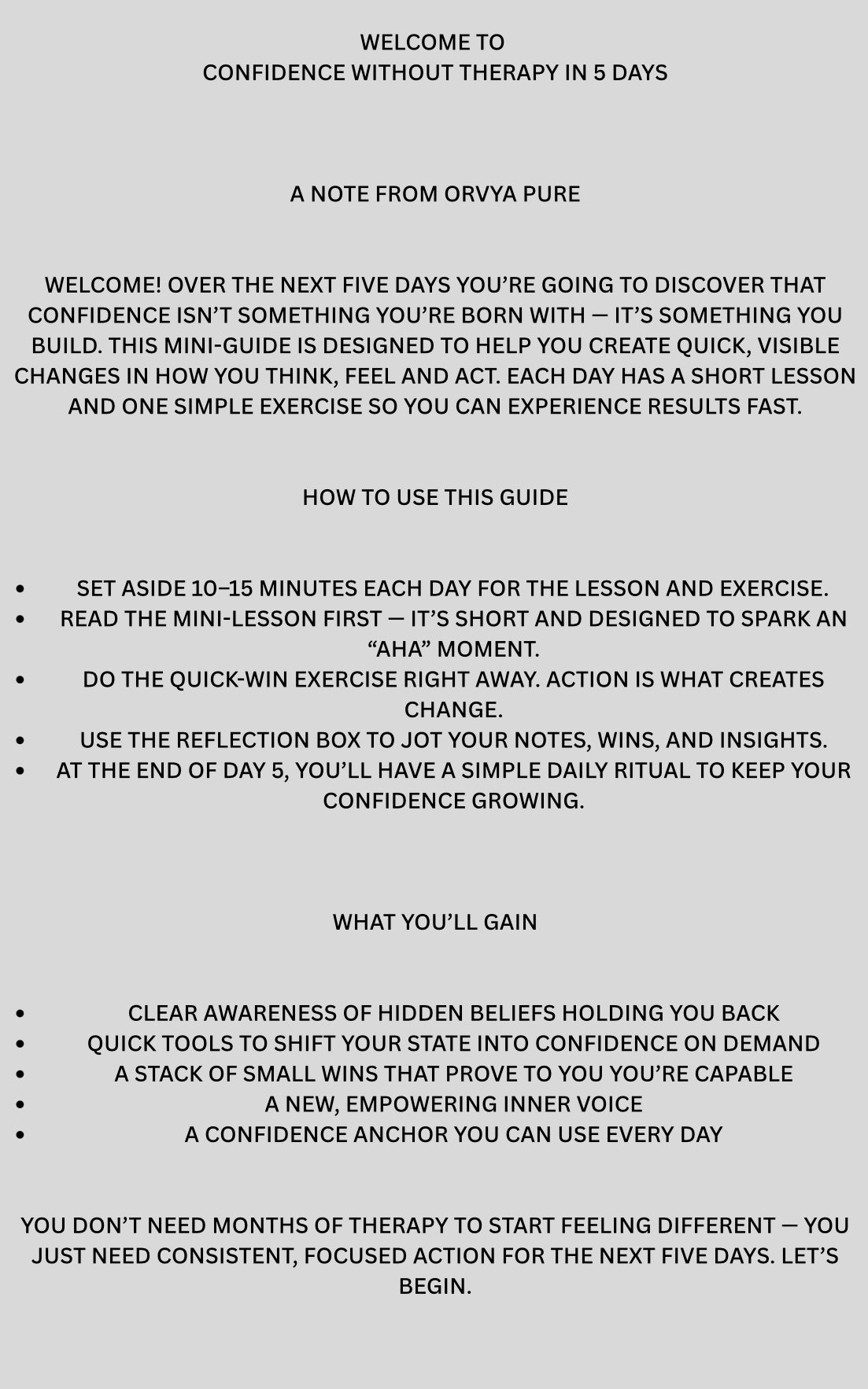 Feel Unshakeable Confidence Without Months of Therapy in Just 5 Days